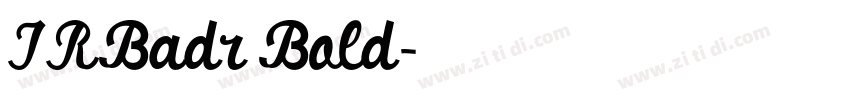 IRBadr Bold字体转换